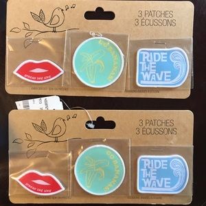 Embroidered sew on patches (6). See pictures.